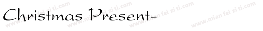 Christmas Present字体转换
